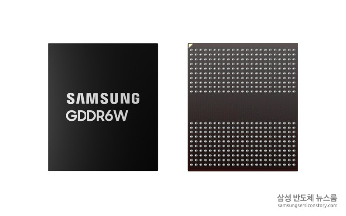 Samsung　Electronics'　graphic　memory　chips　(Courtesy　of　Samsung　Electronics)