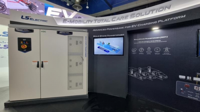 SST-based　EV　charging　platform　on　display　at　LS　Electric　booth　in　InterBattery　2023