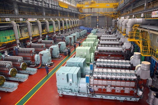Hyundai　Heavy　Industries'　engine　manufacturing　plant　in　Ulsan,　South　Korea　(Courtesy　of　HD　Hyundai)