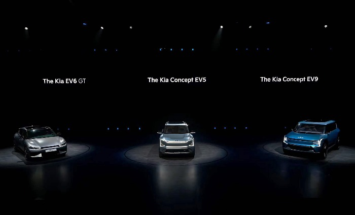 Kia　unveiled　the　concept　models　of　its　electric　cars　in　March