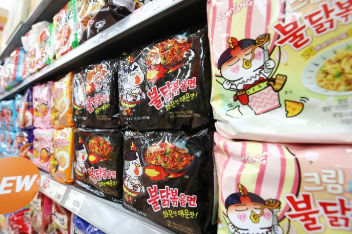 Hot　Chicken　Flavor　Ramen　by　Samyang　Foods　(Courtesy　of　Yonhap)