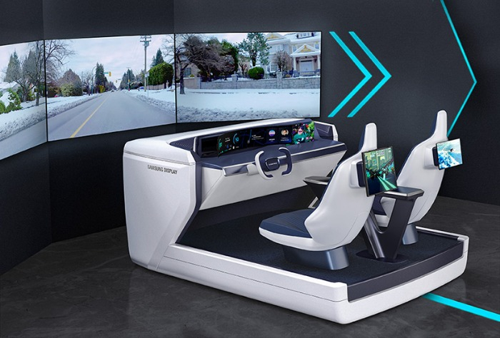 Samsung　Display's　'New　Digital　Cockpit'　unveiled　at　CES　2023　(Courtesy　of　Samsung)