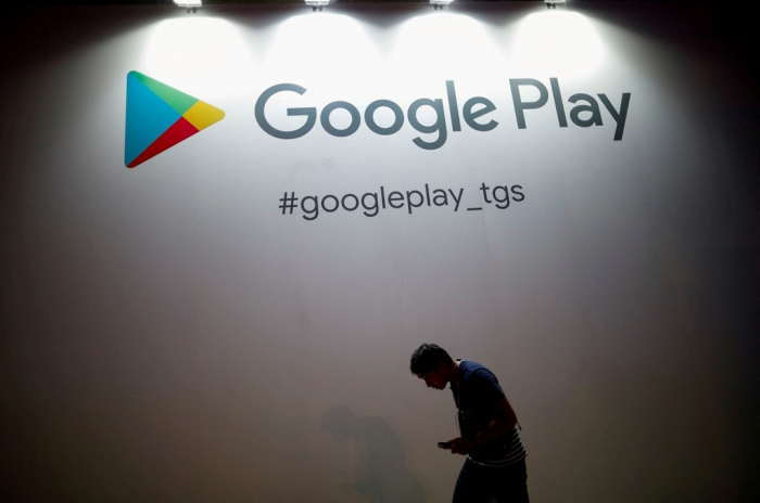 Google Play logo (File photo, courtesy of Reuters/Yonhap)
