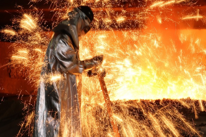 POSCO steel mill in South Korea (Courtesy of Yonhap)