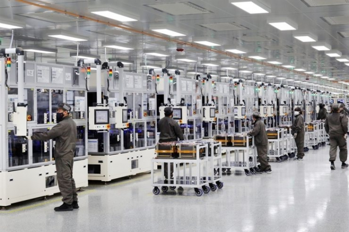 SK　On's　electric　vehicle　battery　plant　in　Georgia,　the　US　(Courtesy　of　SK　Group)