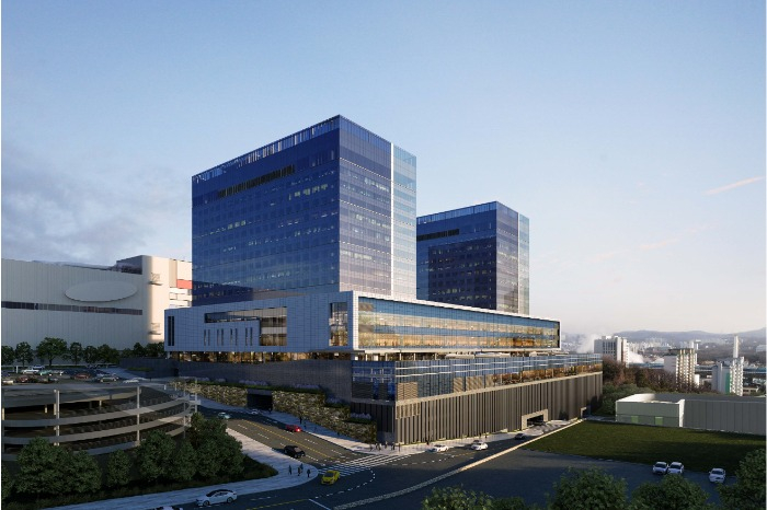 The perspective view of Samsung Display's new office building