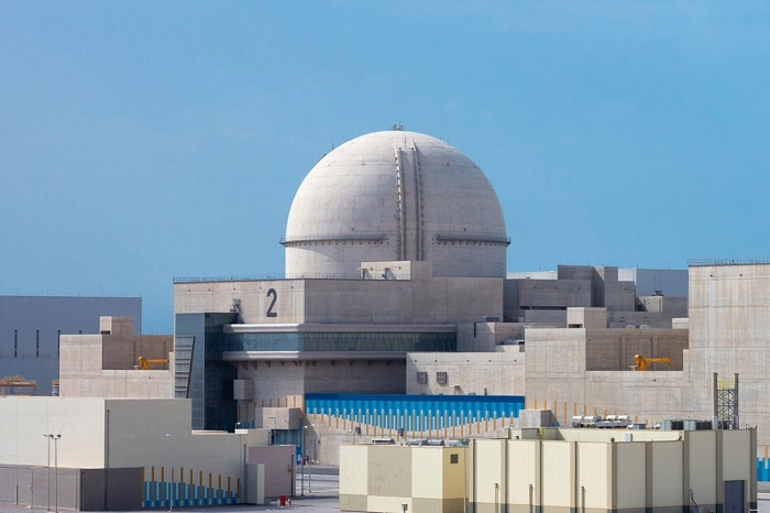 UAE　Barakah　nuclear　power　plant　built　by　Korean　companies