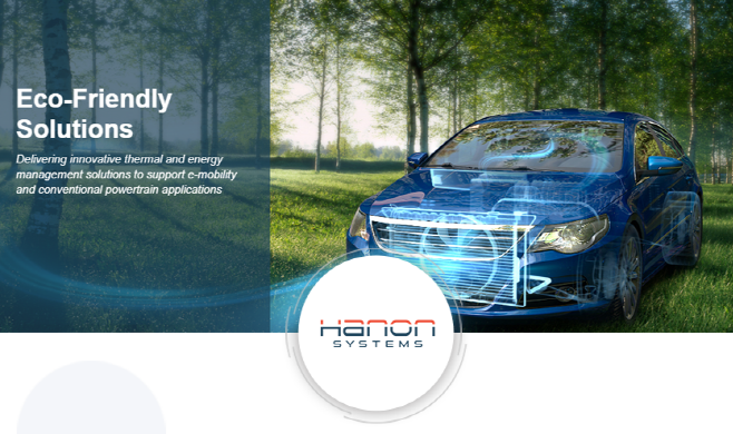 Hanon　is　the　world's　No.　2　thermal　management　systems　supplier