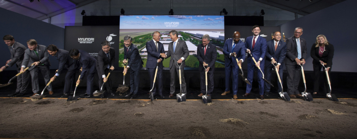 Hyundai　Motor　broke　ground　on　its　US　EV　plant　in　Georgia　in　2022