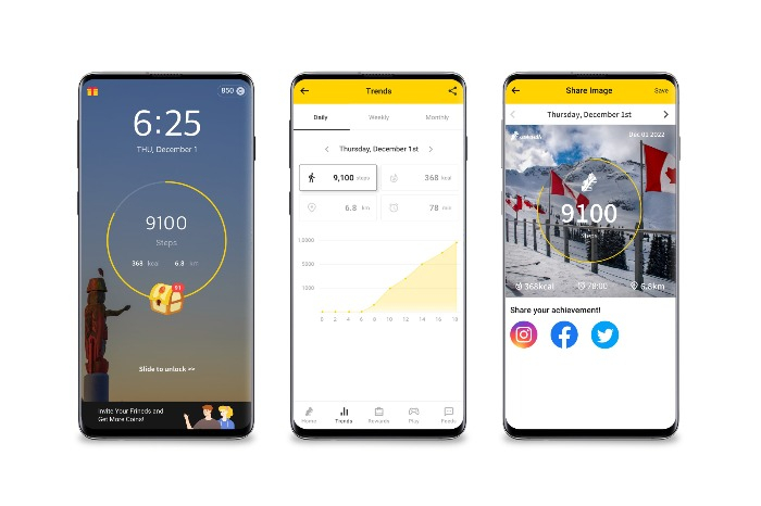 Cashwalk app (Courtesy of Nudge Healthcare)