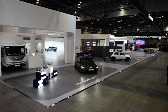 Hyundai　Motor　booth　at　Seoul　Mobility　Show　2023 