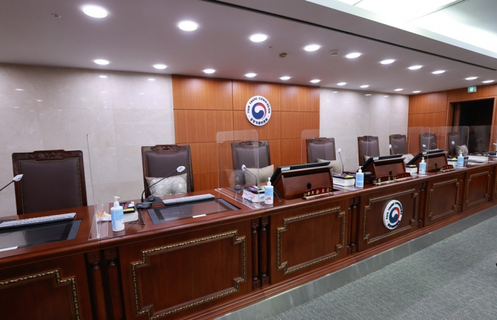 The　Korea　Fair　Trade　Commission's　judgment　hall　(Courtesy　of　Yonhap)