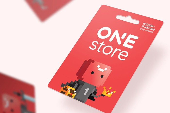 A　gift　card　from　Korean　homegrown　app　market　One　Store　(Courtesy　of　SK　Square)
