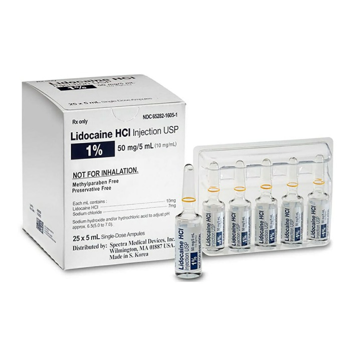 Huons' lidocaine vials for export to the US