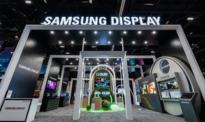 Samsung Display's booth at the 2022 SID expo