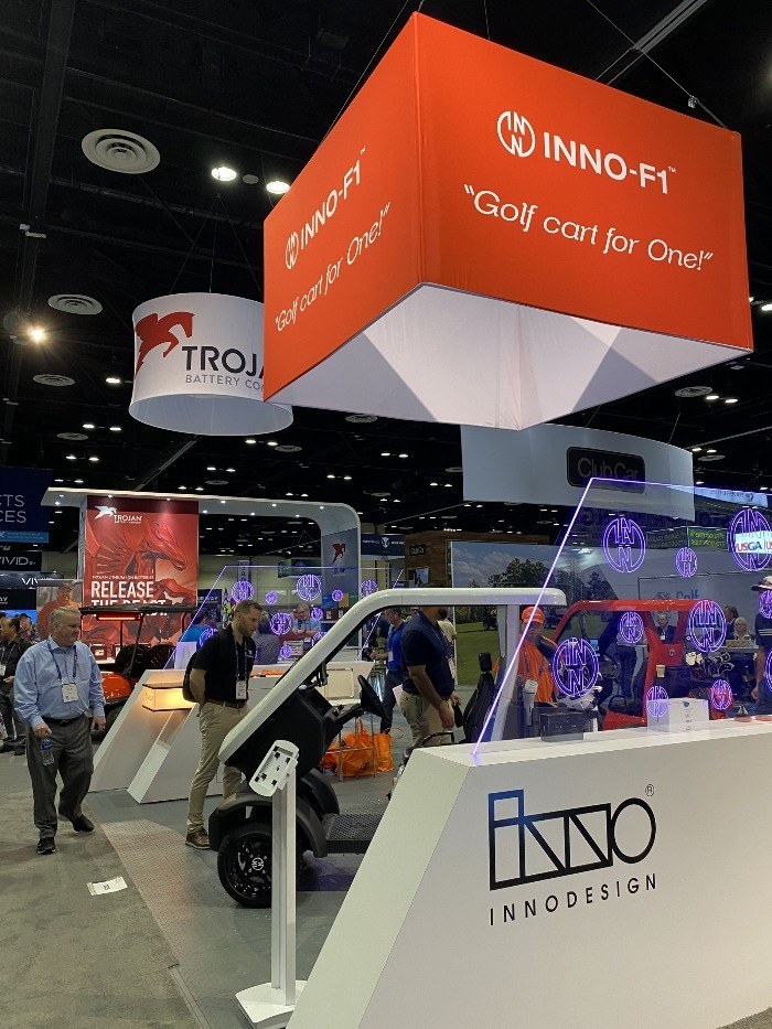 INNO-F1 showcased at the 2023 PGA Show (Courtesy of INNOMOBILITY Lab)