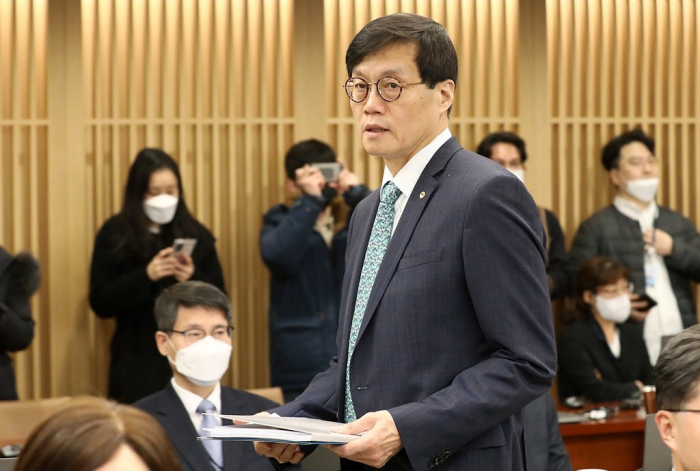 Bank　of　Korea　Governor　Rhee　Chang-yong　(File　photo,　courtesy　of　Yonhap)