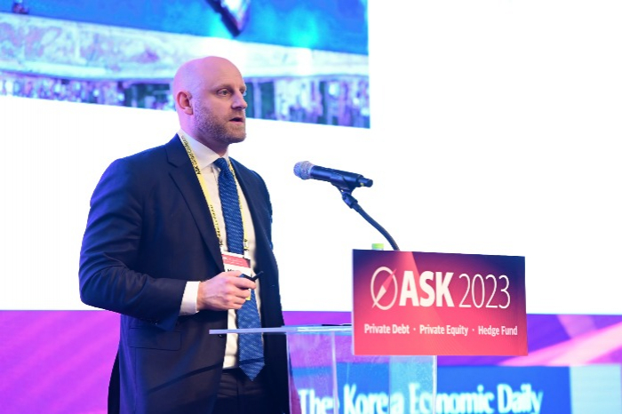 Michael Dyer, investment director of M&G Investments, speaks at ASK 2023 on May 17