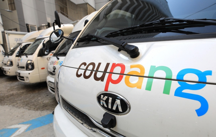 Coupang delivery trucks (Courtesy of News1)