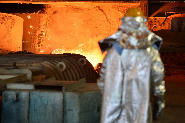 POSCO's　second　blast　furnace　in　Pohang,　South　Korea