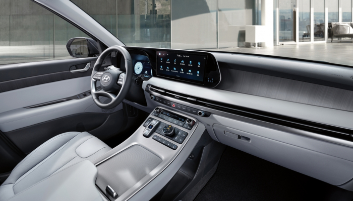 The Hyundai Palisade 2024's new interior color, Cool Gray