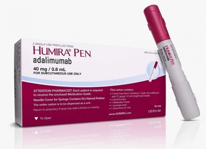 AbbVie’s　blockbuster　drug　Humira,　a　treatment　for　rheumatoid　arthritis