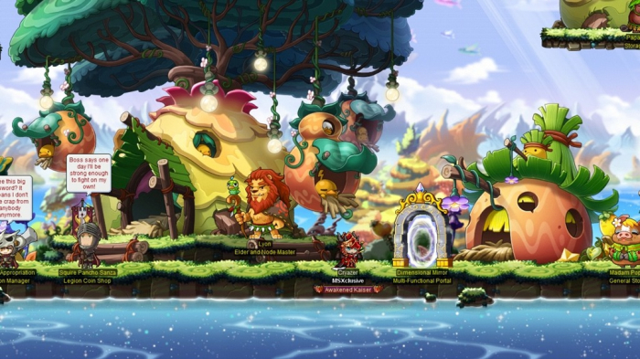 Screenshot　of　MapleStory　(Courtesy　of　Nexon)