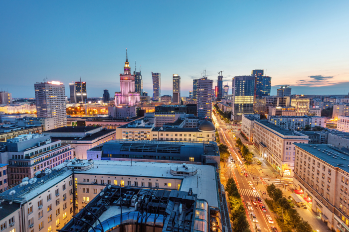 Center of Warsaw, Poland (Courtesy of Getty Images)