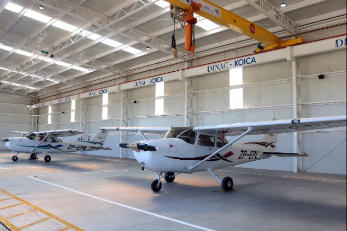 Airplane　hangar　built　in　Heart　of　S.America　by　KOICA