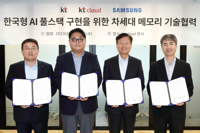 KT,　Samsung　to　cooperate　in　building　S.Korean-style　full　stack　AI　