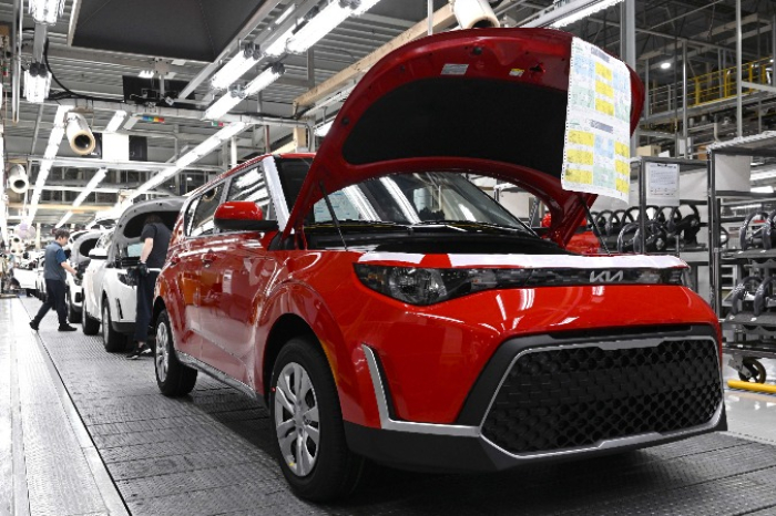 Inside the first Kia AutoLand Gwangju factory on June 29, 2023