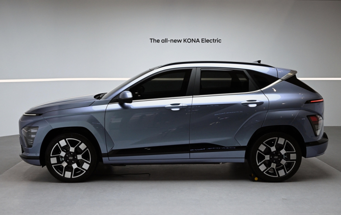 Hyundai's　all-new　KONA　Electric,　a　subcompact　electric　SUV　at　Seoul　Mobility　Show　2023