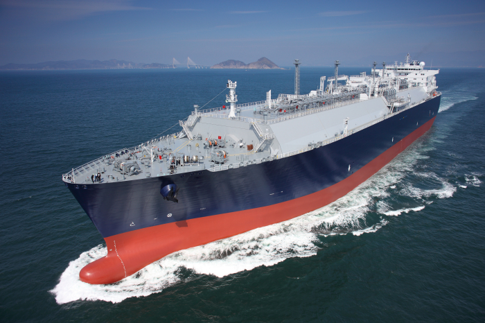 An　LNG　carrier　built　by　Samsung　Heavy