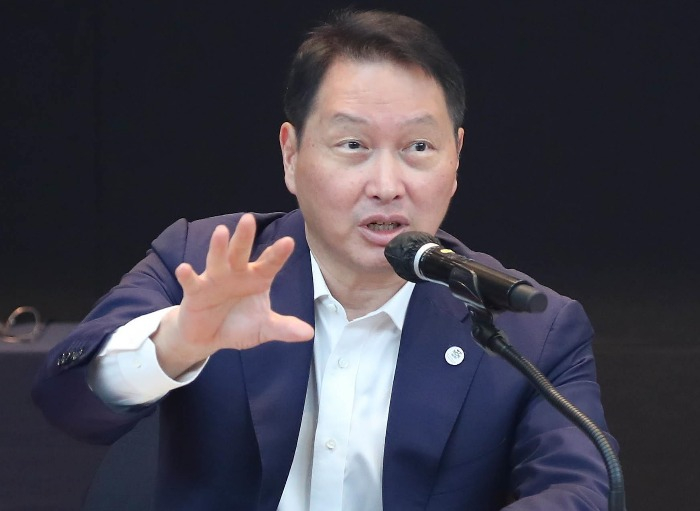 SK　Group　Chairman　Chey　Tae-won　said　on　Thursday.