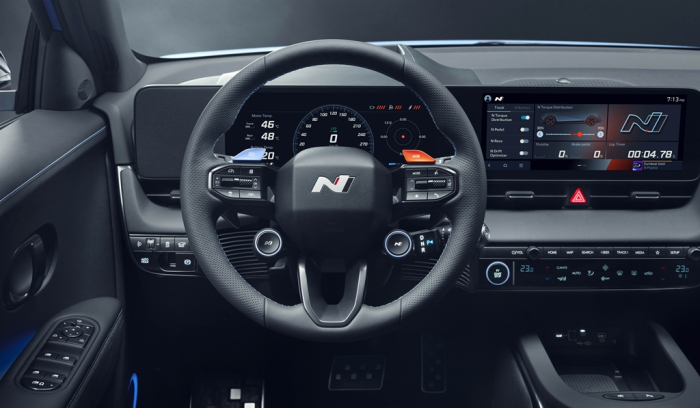 The　steering　wheel　of　the　IONIQ　5　N