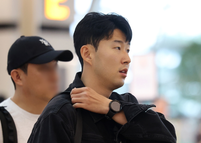 Tottenham Hotspur forward Son Heung-min wearing Samsung's Galaxy Watch6 smartwatch
