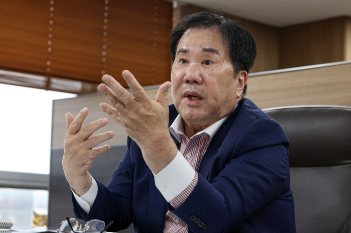 SM Group Chairman Woo Oh-hyun talks with The Korea Economic Daily on July 19, 2023