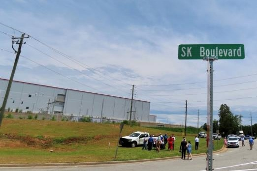 Road　near　SK　On’s　US　plant　in　Georgia　named　SK　Blvd　