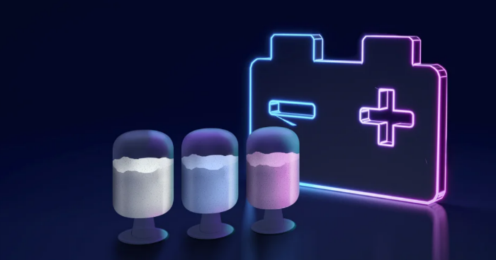 Precursors in three bottles (Courtesy of LG Energy Solution)