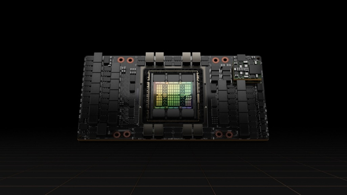 H100　Tensor　Core　GPU　(Courtesy　of　Nvidia)