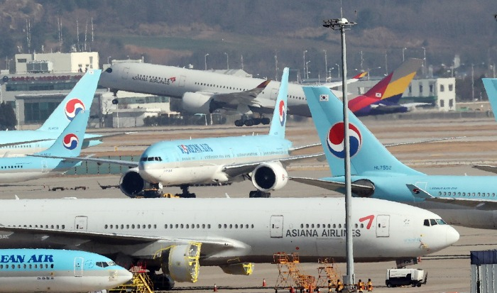 Airplanes　at　Incheon　International　Airport