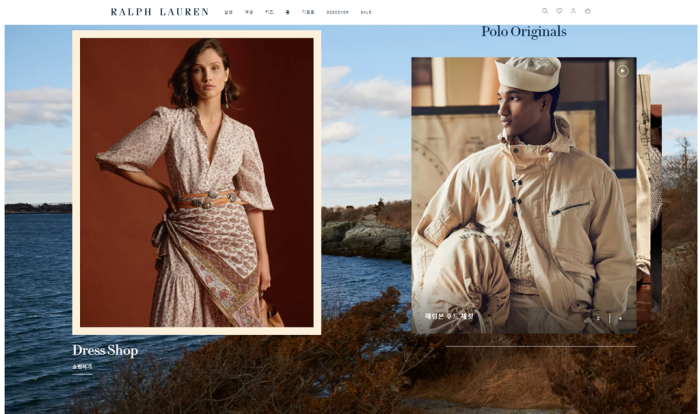 Capture　of　Ralph　Lauren's　South　Korean　website