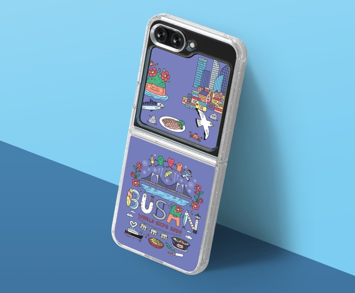 Samsung collaborates with up-and-coming Korean artists to create Galaxy Z Flip5 smartphone accessories to promote the 2030 International Expo in Busan