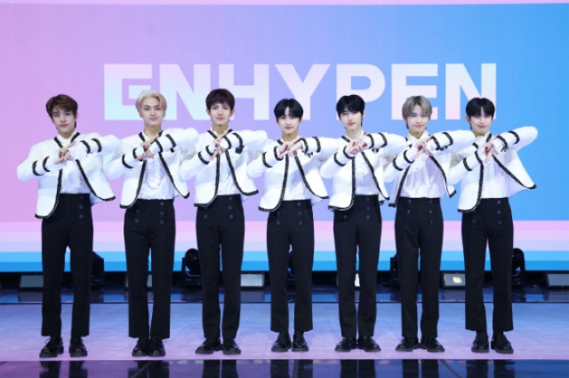 Enhypen, boy band of HYBE-CJ ENM joint venture Belift Lab (Courtesy of Belift)