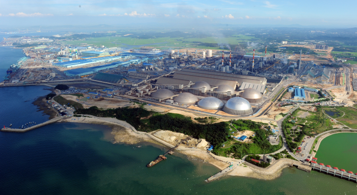 Hyundai Steel Dangjin Steel Mill in South Chungcheong Province