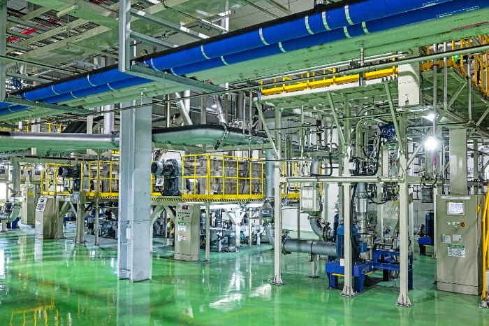 Inside of EcoPro BM's battery materials plant (Courtesy of Ford)