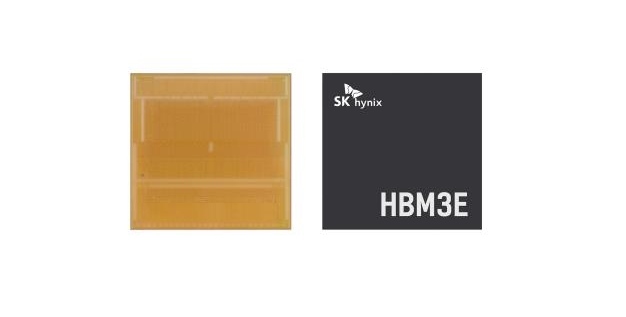 SK　Hynix's　HBM3E　DRAM　chip
