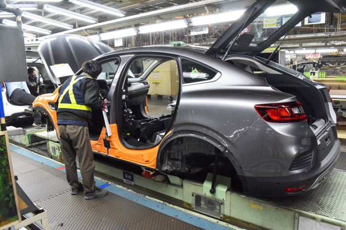 Renault’s　automobile　plant　in　Busan,　South　Korea　(File　photo,　courtesy　of　Renault　Korea　Motors)