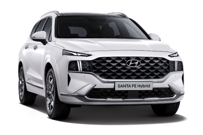 A　hybrid　model　of　Hyundai　Motor's　Santa　Fe  