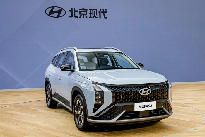 The　Hyundai　Mufasa　SUV　designed　to　target　Chinese　drivers,　unveiled　at　the　Shanghai　Motor　Show　in　April